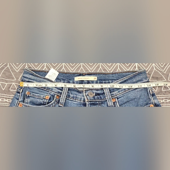 Levis Wedgie Straight High Waisted Jeans Size 29 - Picture 5 of 8